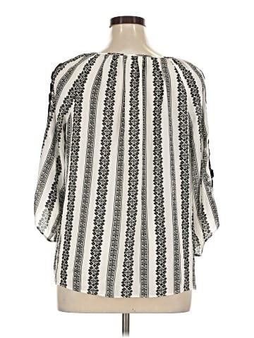Christopher & Banks 3/4 Sleeve Blouse (view 2)