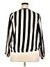 Ashley Stewart 100% Polyester Stripes Black Long Sleeve Blouse Size 2X - photo 2