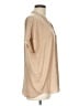 Maison d' Amelie 100% Polyester Tan Short Sleeve Blouse Size L - photo 4