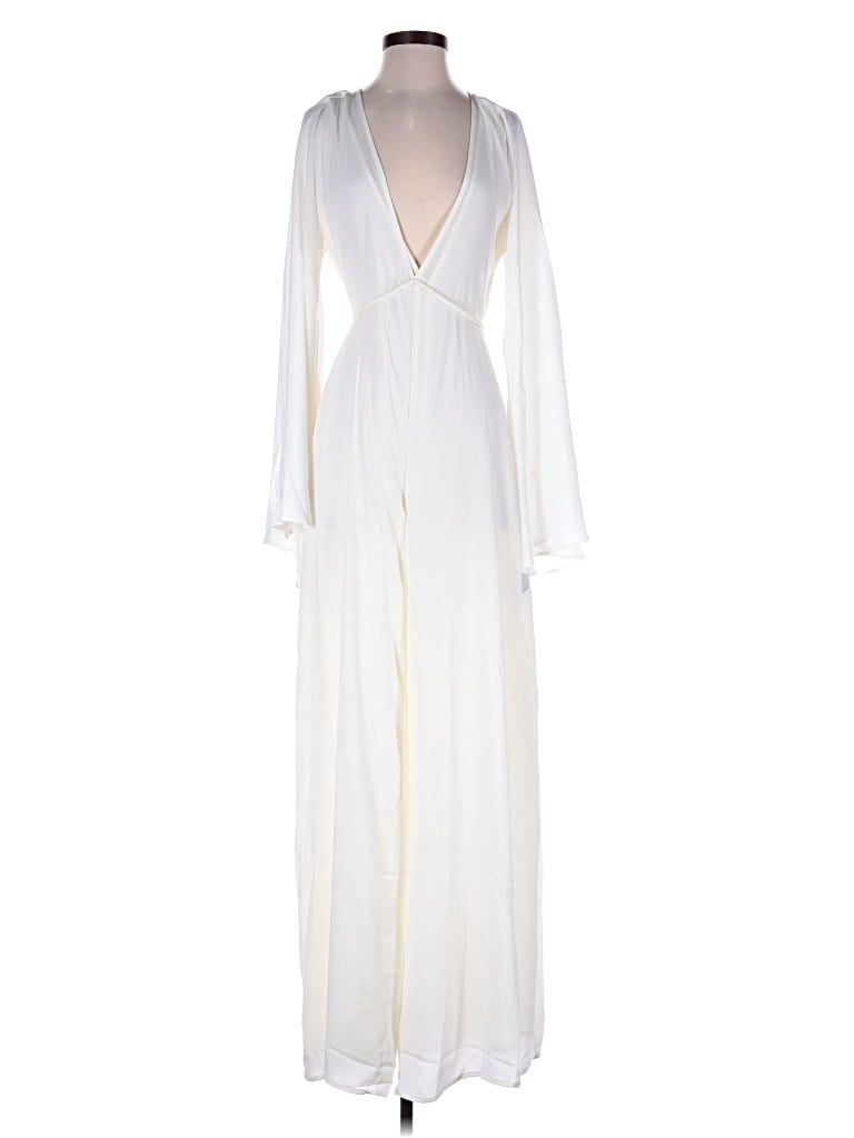 Pre-owned Andrea Iyamah Jumpsuit In Ivory