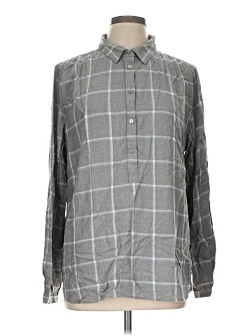 Ann Taylor LOFT Outlet Long Sleeve Button-Down Shirt (view 1)
