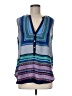 Brixon Ivy 100% Polyester Blue Sleeveless Blouse Size M - photo 1