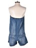 Charlotte Russe 100% Cotton Hearts Blue Romper Size M - photo 2