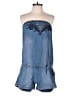 Charlotte Russe 100% Cotton Hearts Blue Romper Size M - photo 1