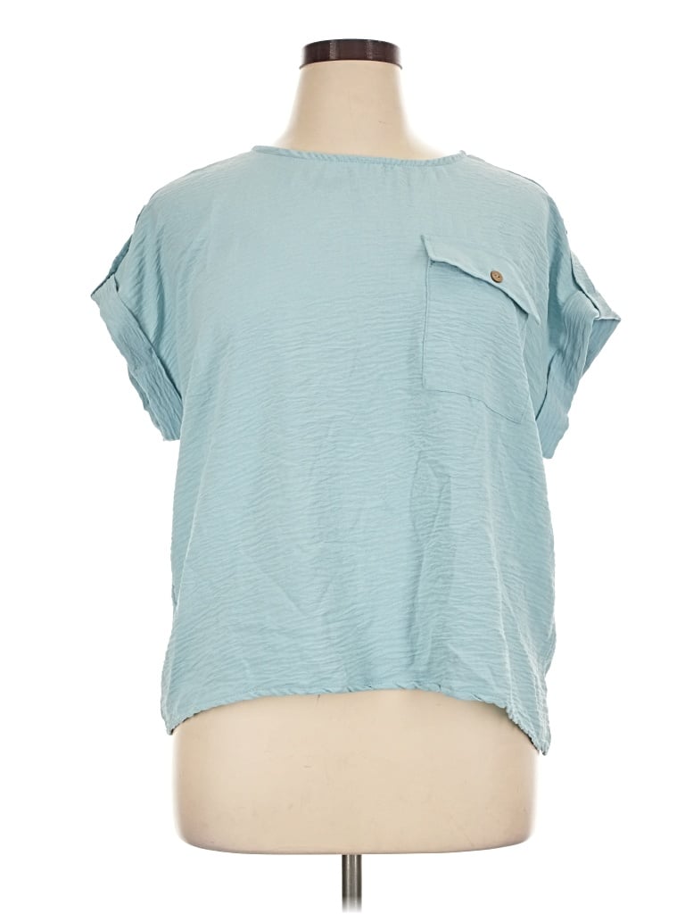 Pre-owned Just Be ... Short Sleeve T-shirt In Blue