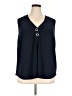 89th & Madison Blue Sleeveless Blouse Size 3X - photo 1