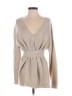Elizabeth and James Metallic Tan Wool Pullover Sweater Size S - photo 1