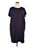 Basic Editions 100% Cotton Blue Casual Dress Size 3X - photo 1