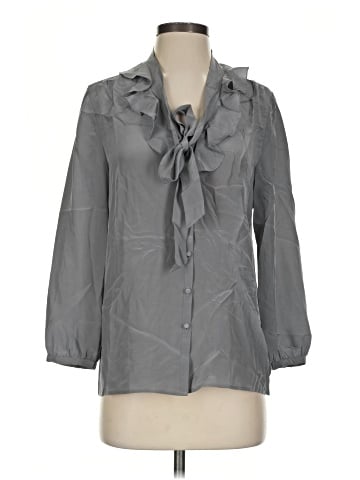 J.Crew Factory Store 3/4 Sleeve Silk Top (view 1)