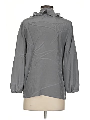J.Crew Factory Store 3/4 Sleeve Silk Top (view 2)