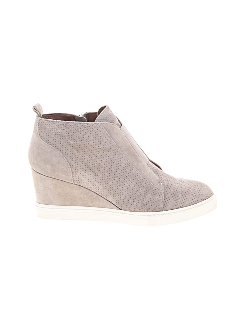 Pre-owned Linea Paolo Wedges In Gray