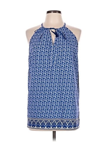 fleur bleue Sleeveless Blouse (view 1)