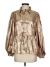 Jodifl Metallic Gold Long Sleeve Blouse Size S - photo 1