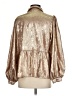 Jodifl Metallic Gold Long Sleeve Blouse Size S - photo 2