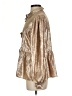 Jodifl Metallic Gold Long Sleeve Blouse Size S - photo 5