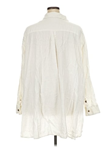 Universal Standard 3/4 Sleeve Button-Down Shirt (view 2)