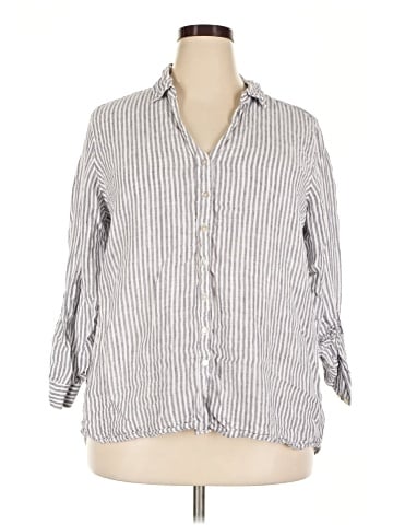 Tahari 3/4 Sleeve Button-Down Shirt (view 1)