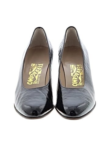 Salvatore Ferragamo Embossed Pumps (view 2)