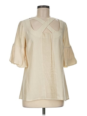 Tracy Reese 3/4 Sleeve Silk Top (view 1)