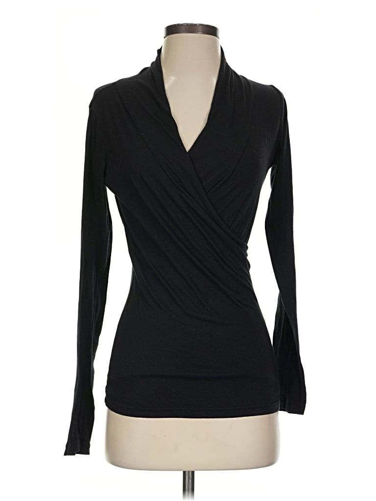 Pre-owned Velvet Long Sleeve Turtleneck In Black