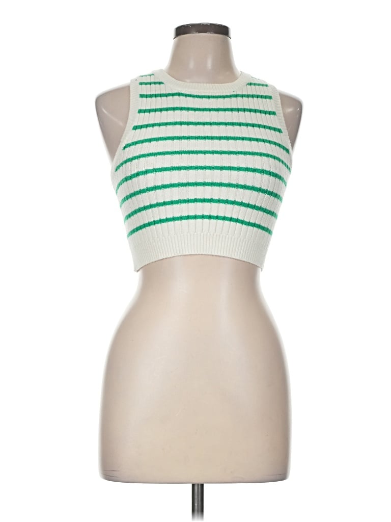 Pre-owned Superdown Tube Top Green Halter Neckline Tops