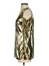 MICHAEL Michael Kors 100% Polyester Metallic Gold Long Sleeve Blouse Size S - photo 5