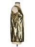MICHAEL Michael Kors 100% Polyester Metallic Gold Long Sleeve Blouse Size S - photo 4