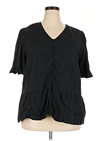 Cj Banks Short Sleeve Blouse (view 1)