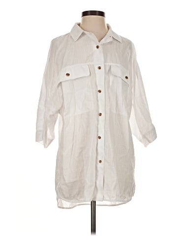 Everlane 3/4 Sleeve Button-Down Shirt (view 1)