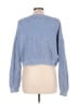 Haute Hippie 100% Cotton Blue Pullover Sweater Size L - photo 2