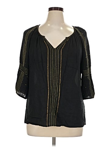 One World 3/4 Sleeve Blouse (view 1)
