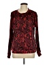 New York & Company Paisley Red Pullover Sweater Size L - photo 1