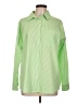 Assorted Brands Color Block Green Long Sleeve Button-Down Shirt Size L - photo 1