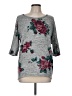 Bobbie Brooks Floral Gray Pullover Sweater Size M - photo 1