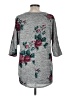 Bobbie Brooks Floral Gray Pullover Sweater Size M - photo 2