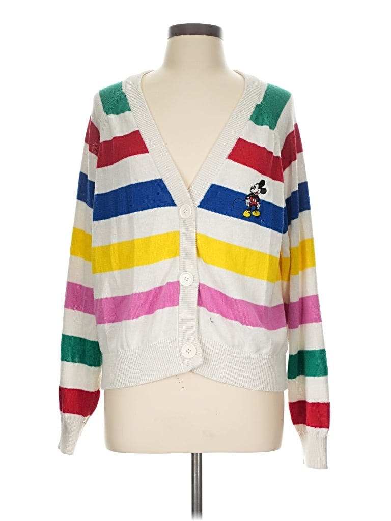Pre-owned Disney Cardigan Sweater In White
