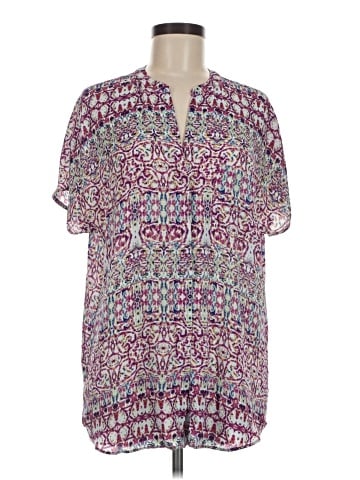 Violet & Claire Short Sleeve Henley (view 1)