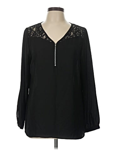 Notations Long Sleeve Blouse (view 1)