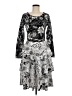 Lularoe Graphic Silver Cocktail Dress Size M - photo 1