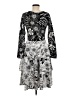 Lularoe Graphic Silver Cocktail Dress Size M - photo 2