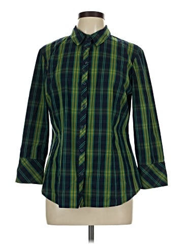 7th Avenue Design Studio New York & Company 3/4 Sleeve Button-Down Shirt (view 1)