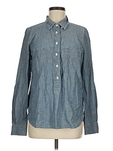 J.Crew Factory Store Long Sleeve Button-Down Shirt (view 1)
