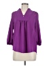 Brixon Ivy 100% Polyester Purple 3/4 Sleeve Blouse Size M - photo 1