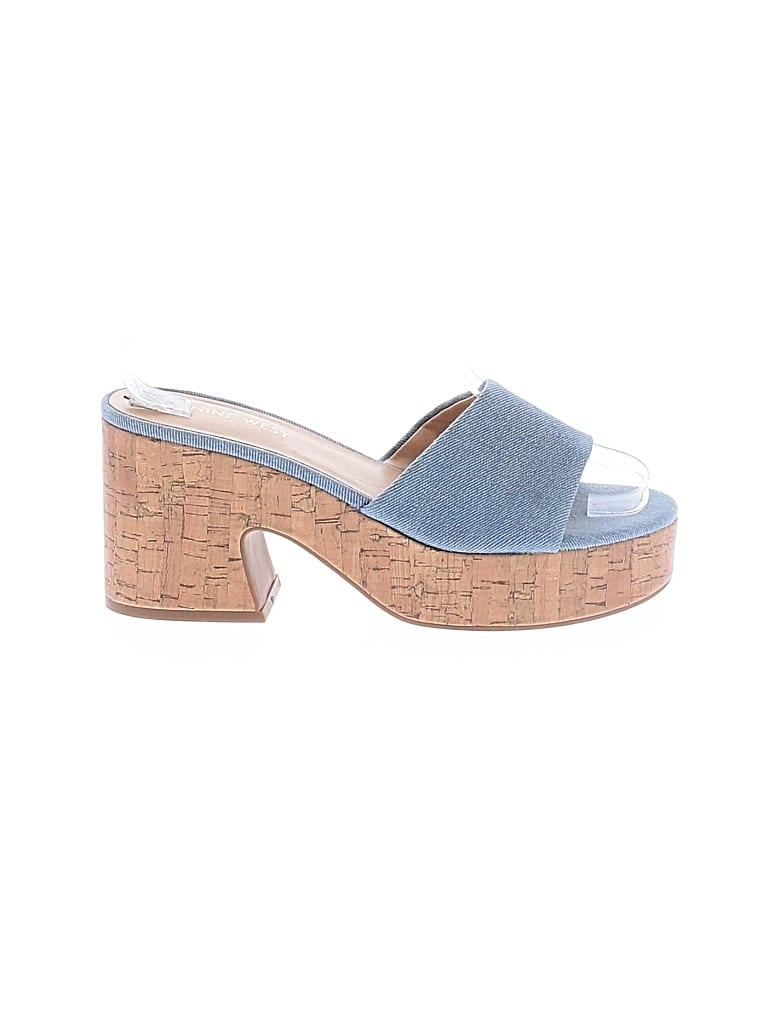 Pre-owned Nine West Wedges In Blue