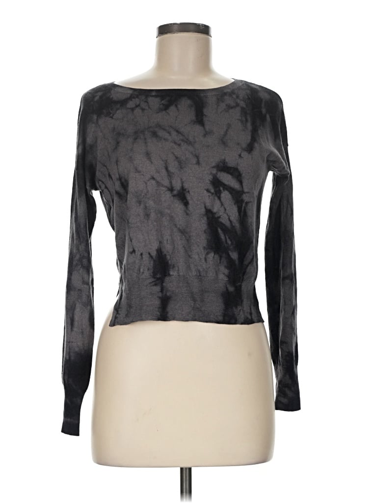 Pre-owned Chan Luu Silk Cardigan Sweater In Black