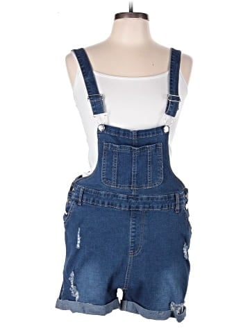 Shein Curve Overall Shorts (view 1)