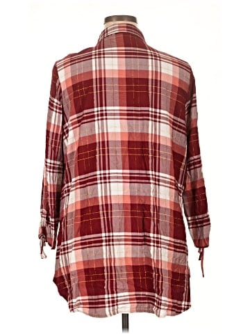 New Directions 3/4 Sleeve Button-Down Shirt (view 2)