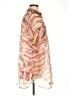 Monki 100% Polyester Animal Print Orange Long Sleeve Blouse Size M - photo 4