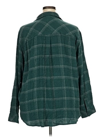Lane Bryant 3/4 Sleeve Button-Down Shirt (view 2)