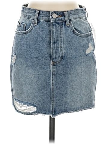 Amuse Society Denim Skirt (view 1)